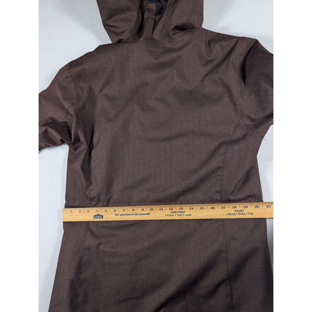 Helly Hansen Parka Womens M Brown Aden Insulated Faux Fur Hood Polyester Coat - Picture 8 of 15
